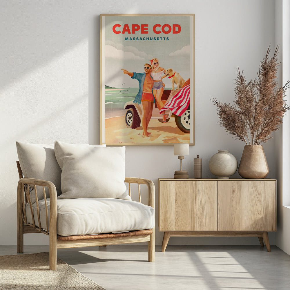 Cape Cod Massachusetts Summer Beach Art | Poster