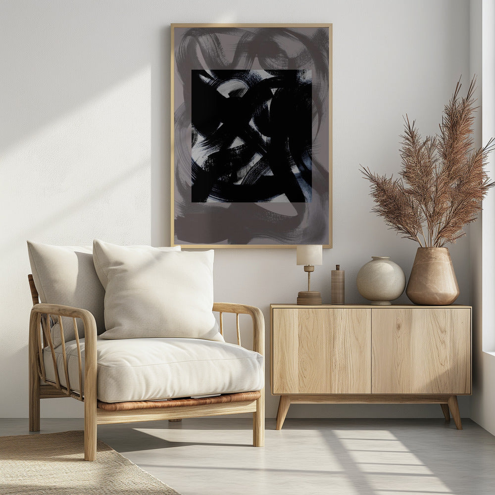 Abstract Brush Strokes 164Y | Poster