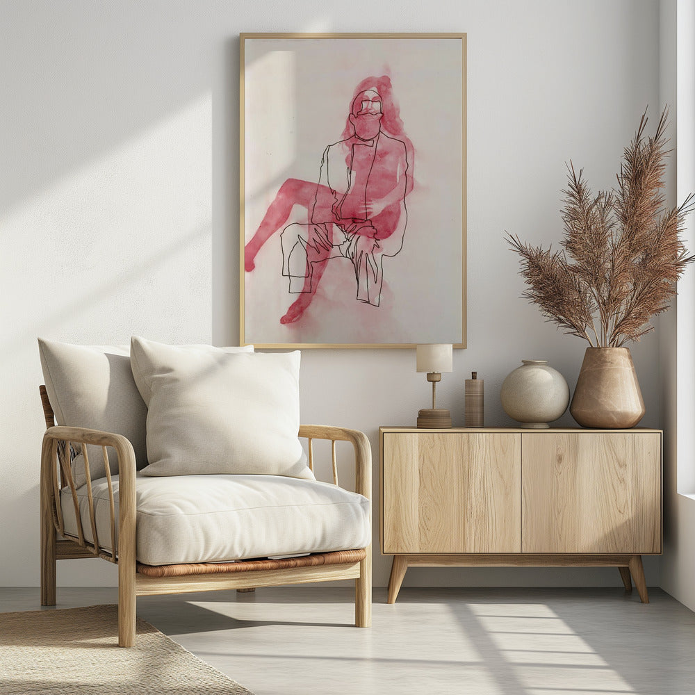 Two Seated Figures | Poster