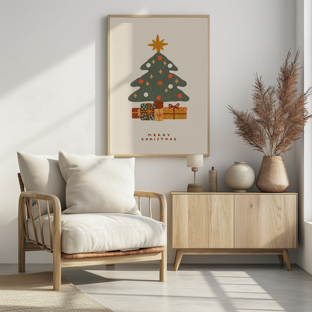 Christmas tree with gifts | Poster