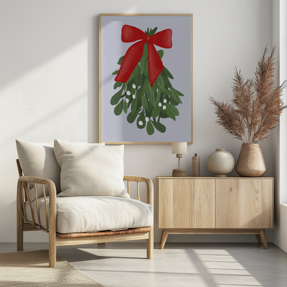 Festive Mistletoe Charm | Poster