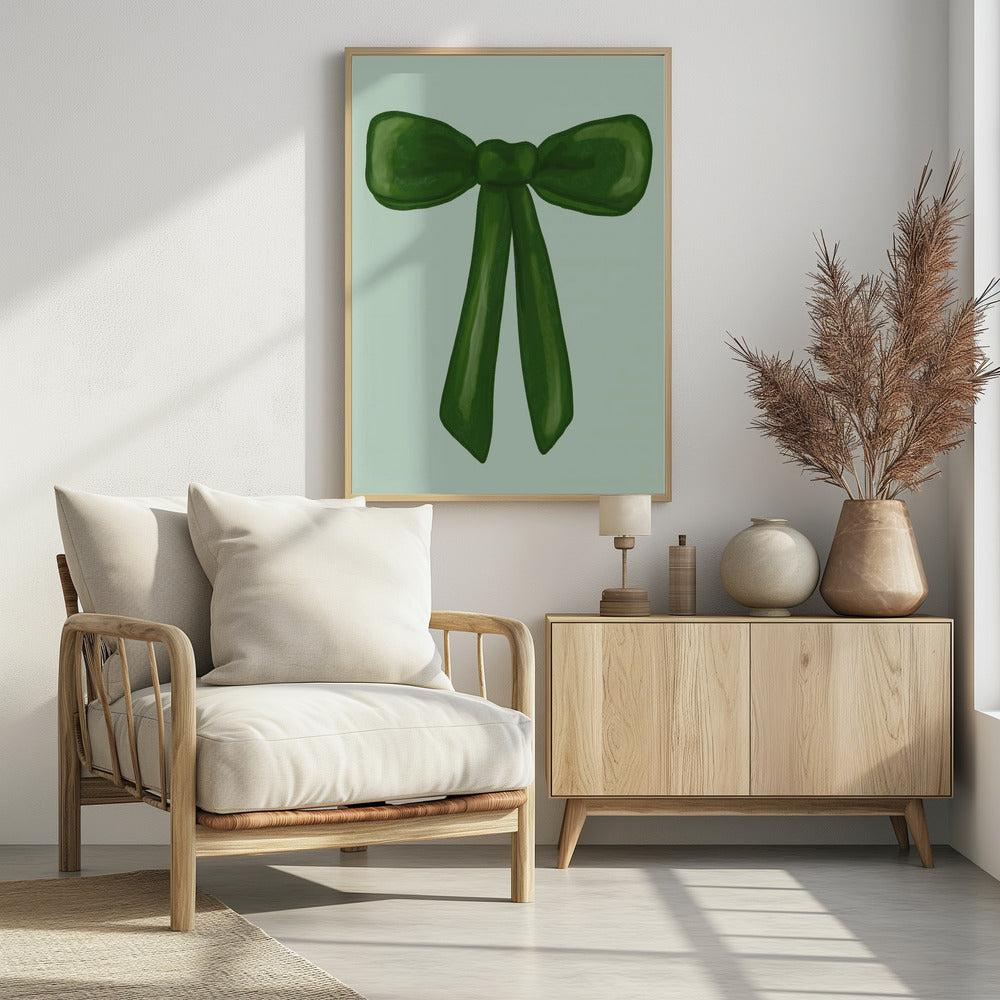 Emerald Ribbon Charm | Poster