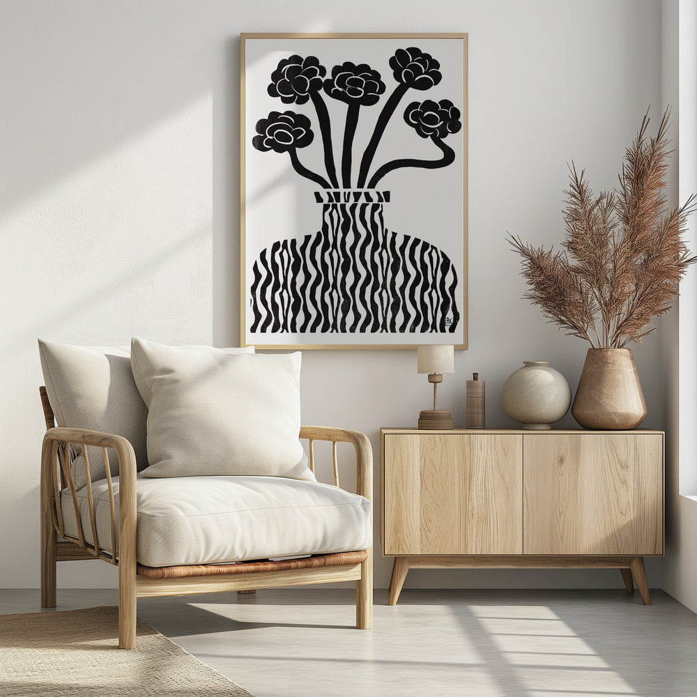 Vase and Flowers 03 | Poster