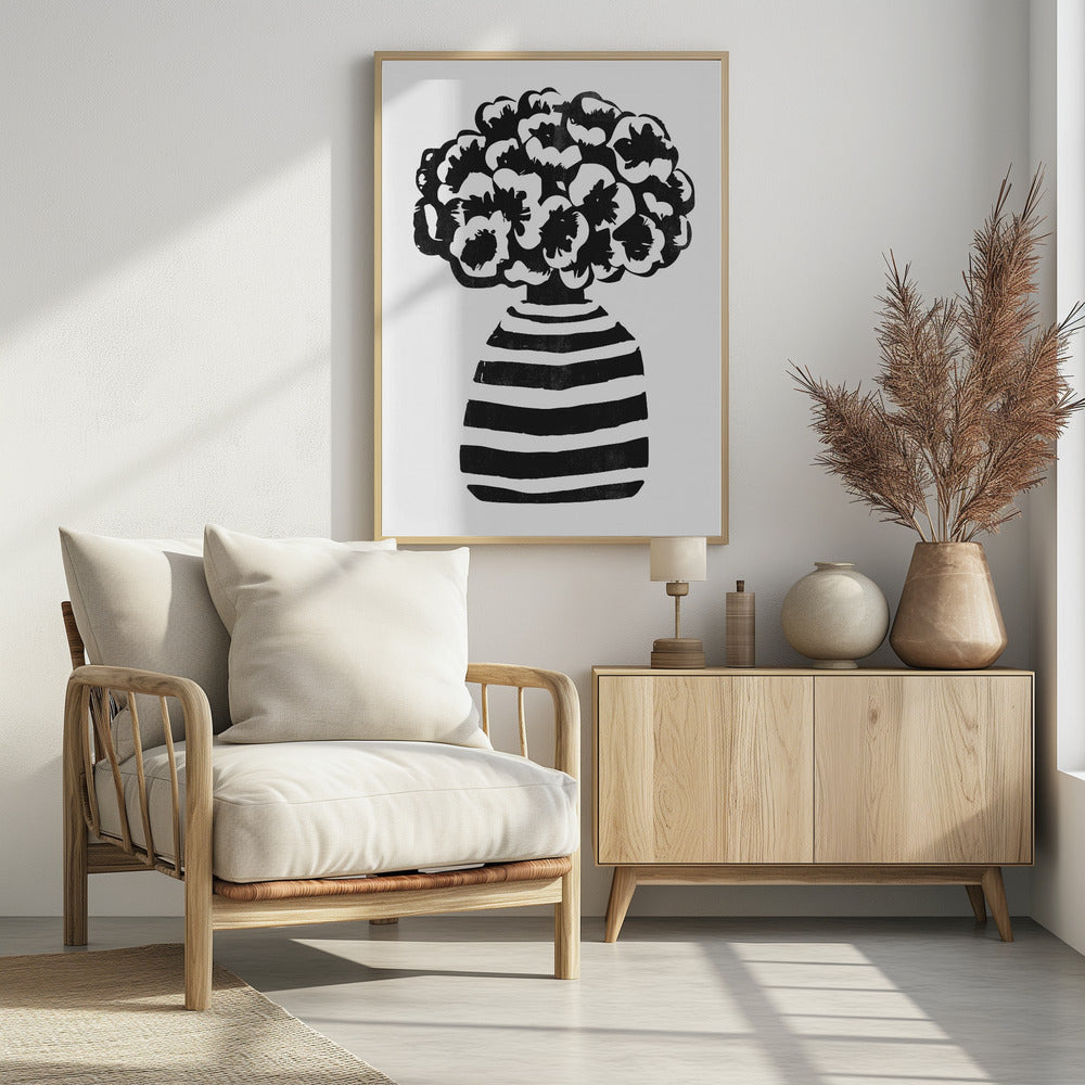 Vase Striped | Poster