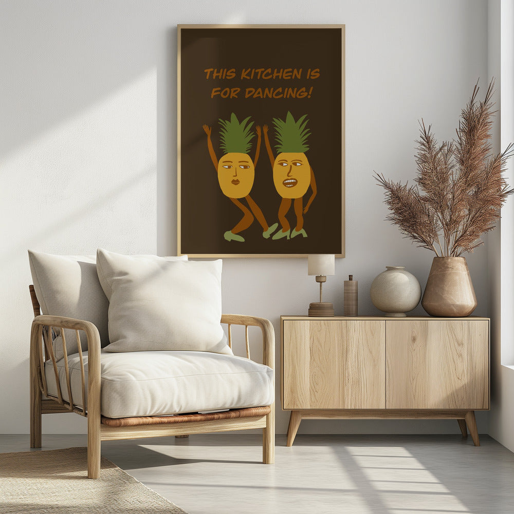 Dancing pineapples | Poster