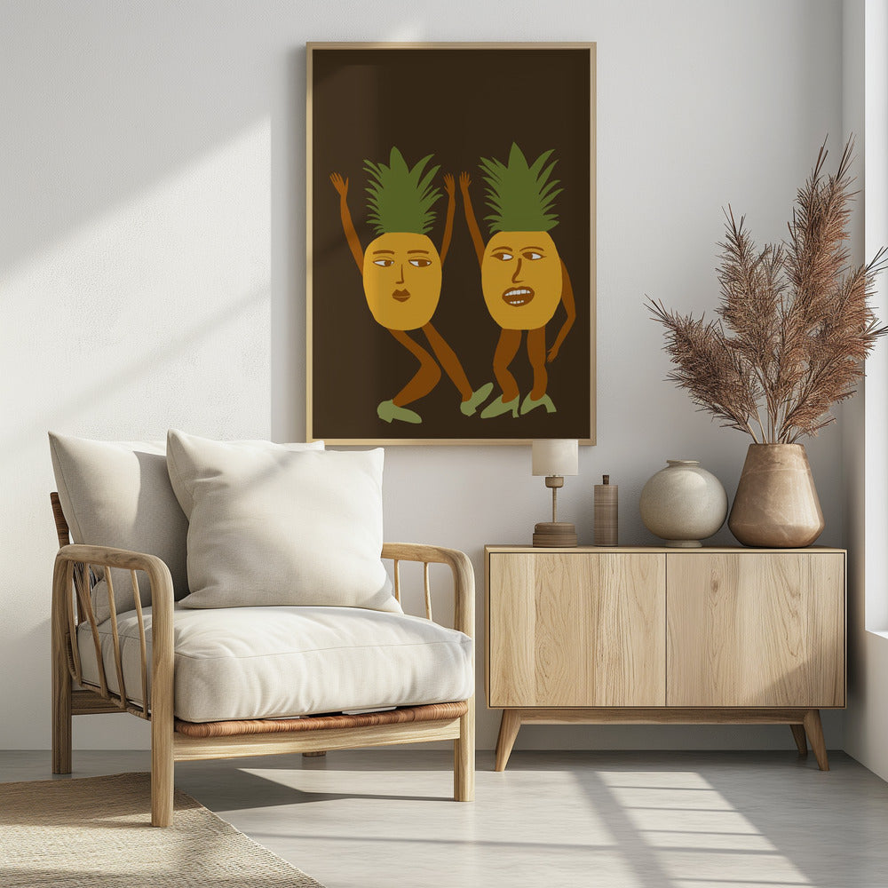 Dancing pineapples | Poster
