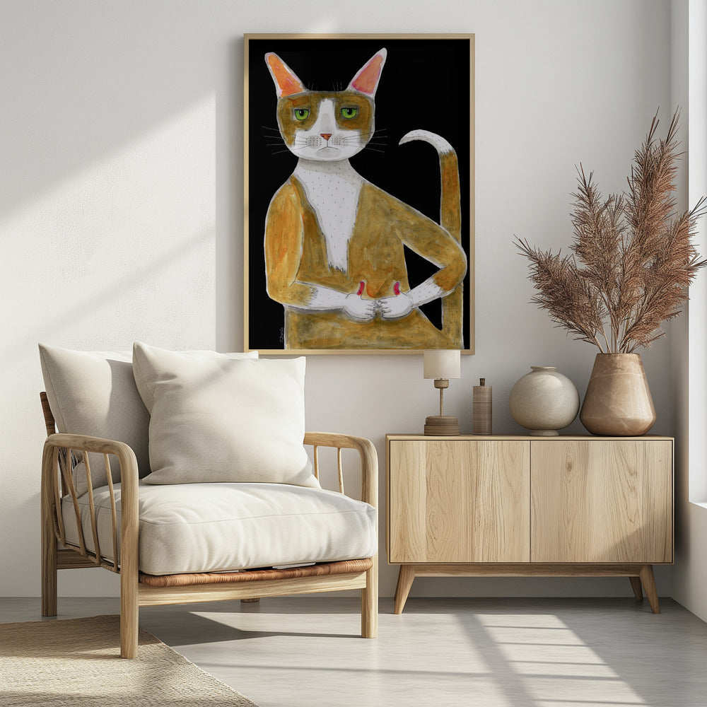 All Ok cat, thumbs up. | Poster