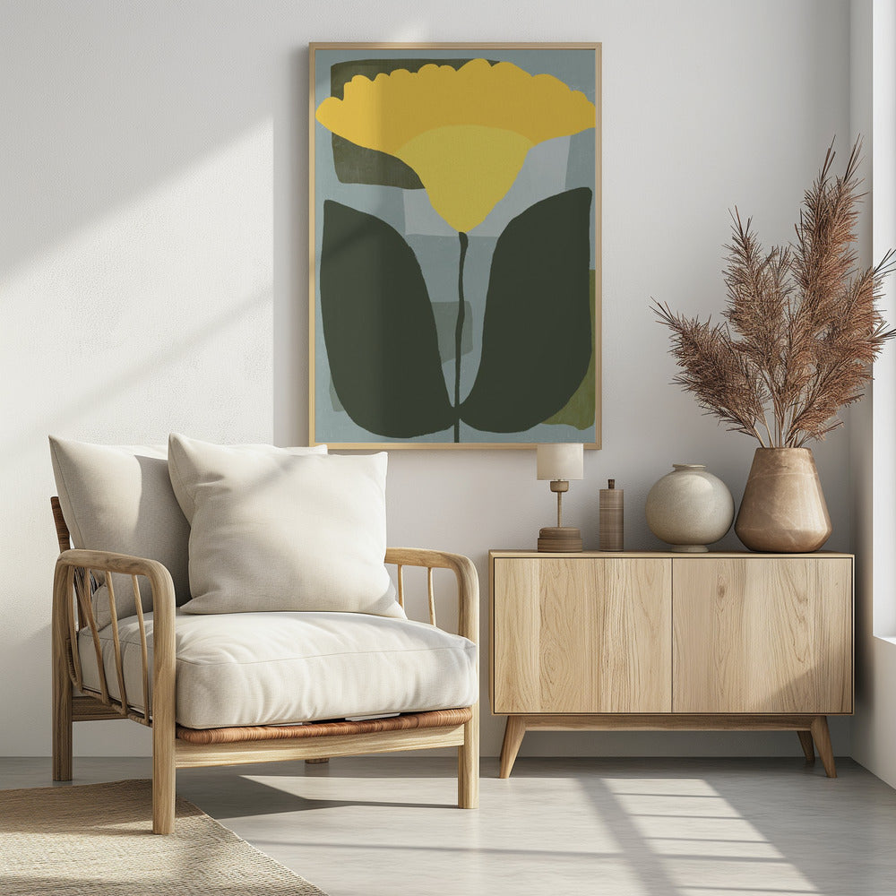 Simplistic Yellow Flower | Poster
