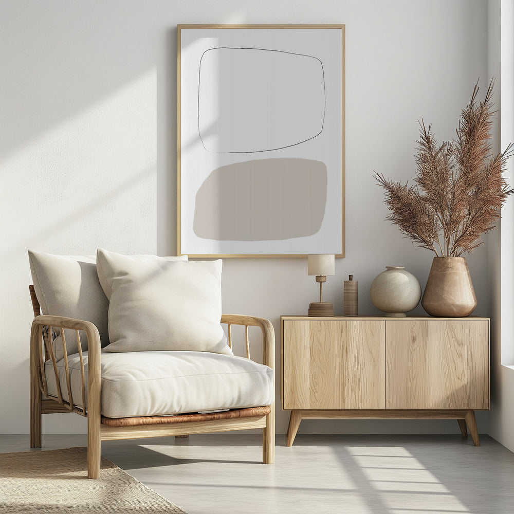 Two Soft Geometric Shapes | Poster