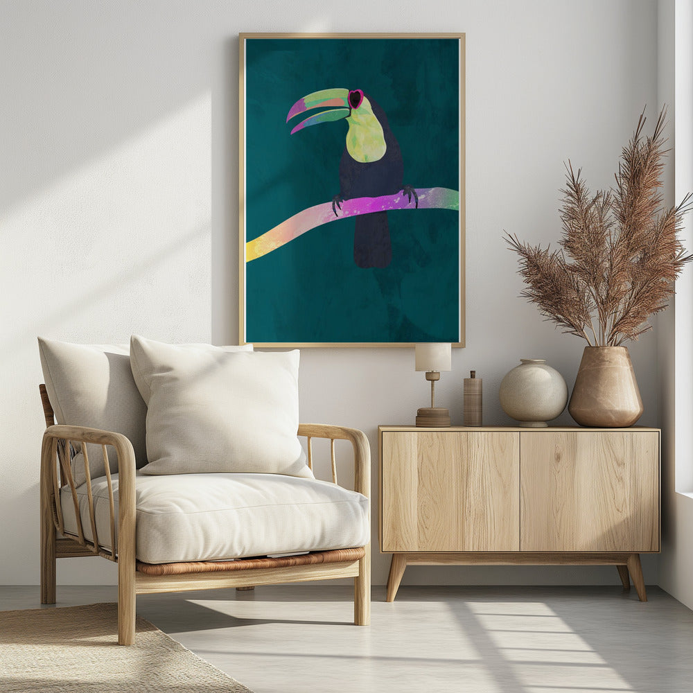 Rainbow toucan | Poster