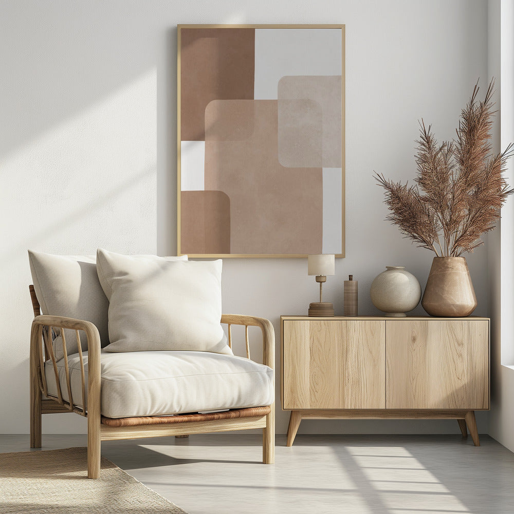 Boho watercolor strokes 3 | Poster