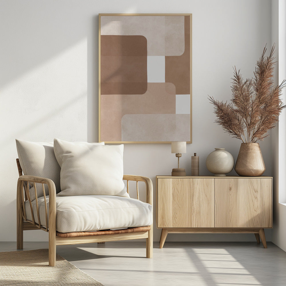 Boho watercolor strokes 2 | Poster