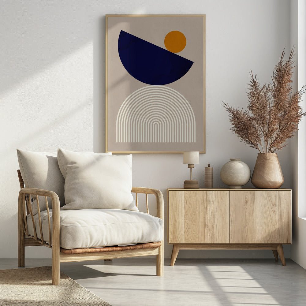 Lines and semicircles 2 | Poster