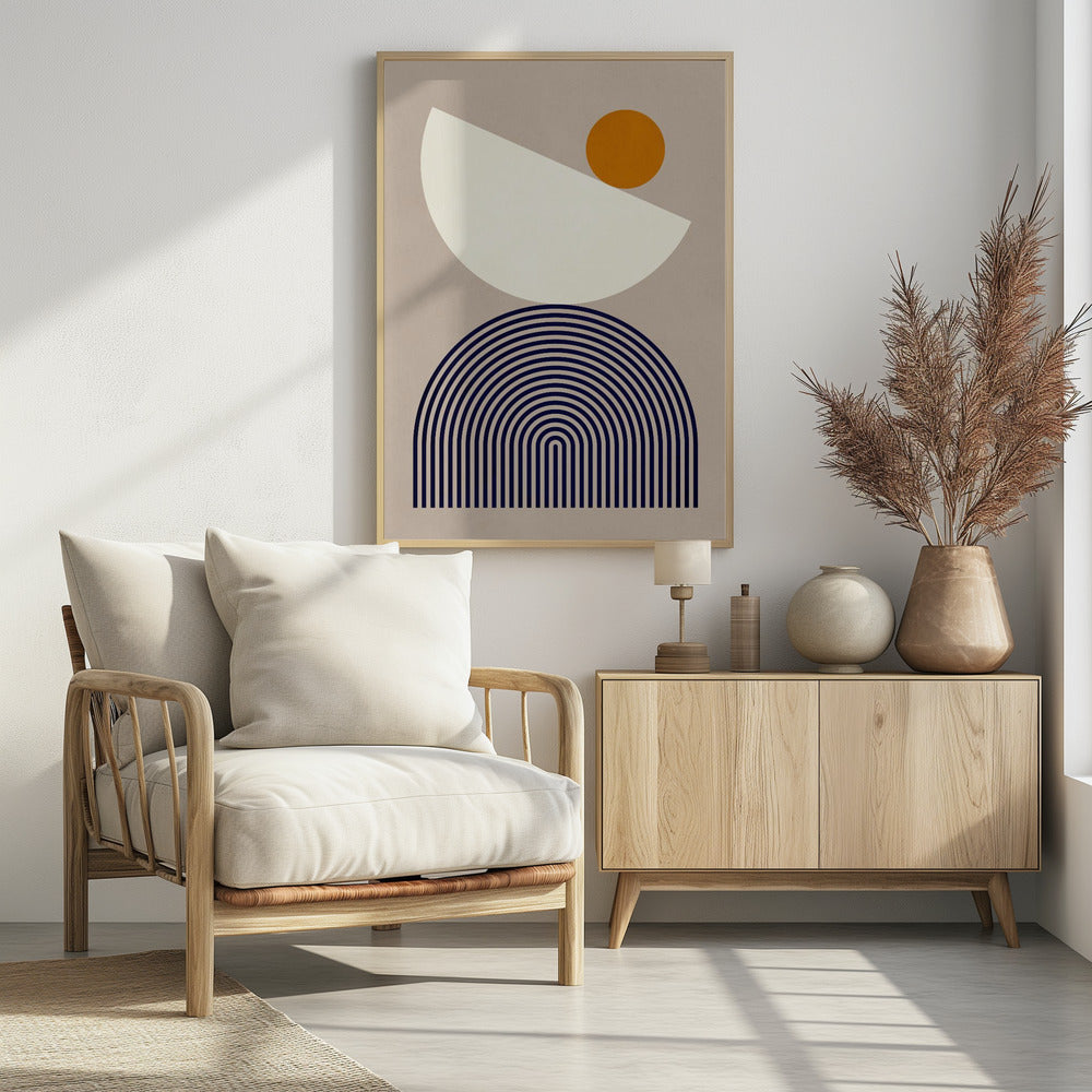 Lines and semicircles 1 | Poster