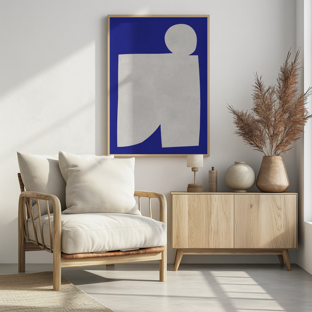 Blue and white art 2 | Poster