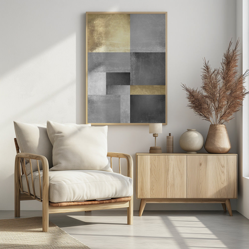 Gold and silver textures 5 | Poster