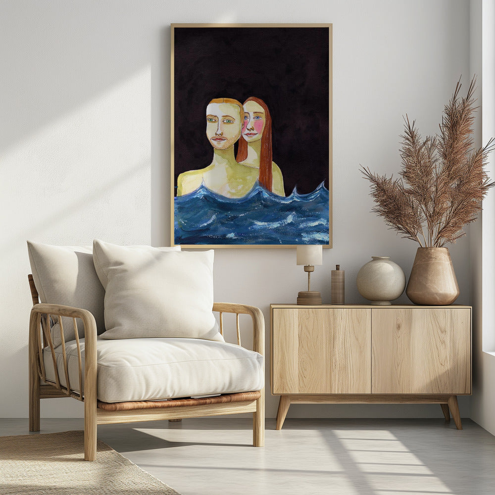 The  Swimming Couple | Poster