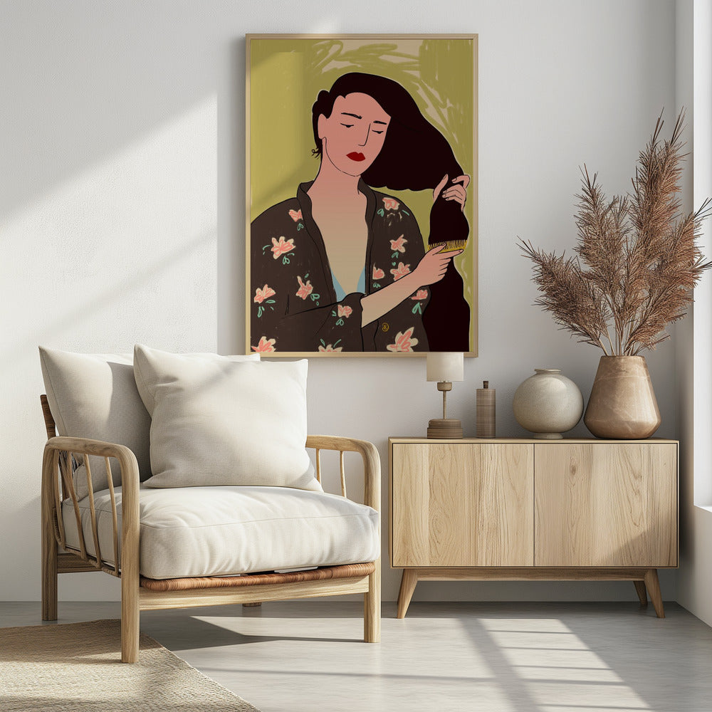 Woman With Long Hair | Poster