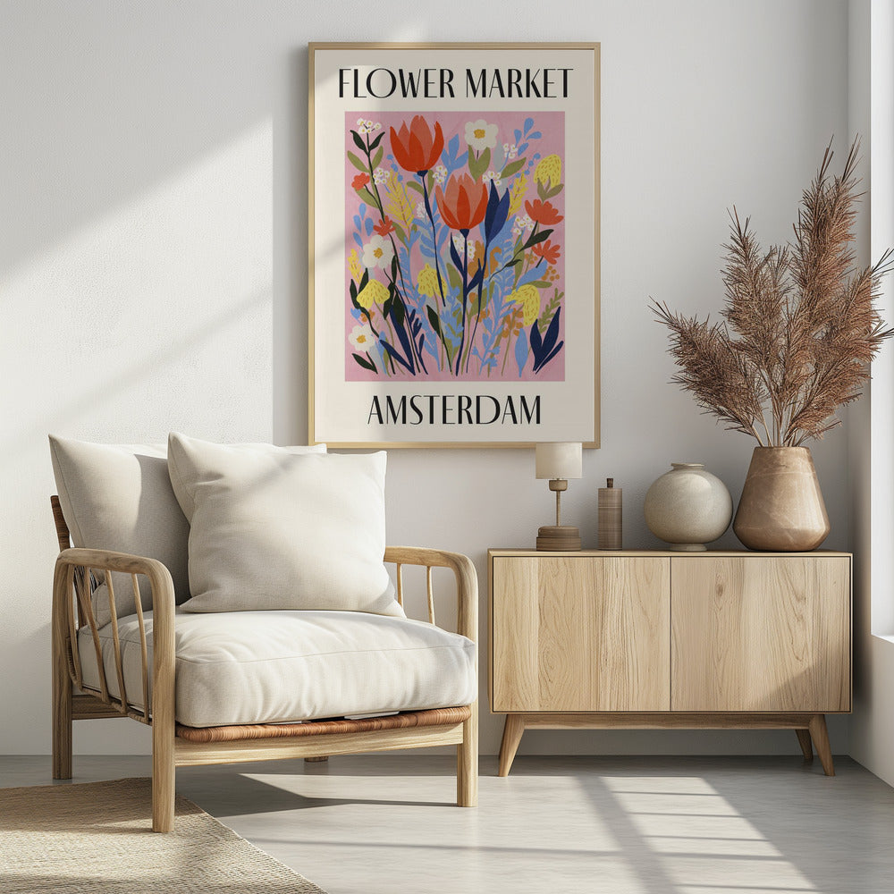 Flower Market Amsterdam Netherlands | Poster