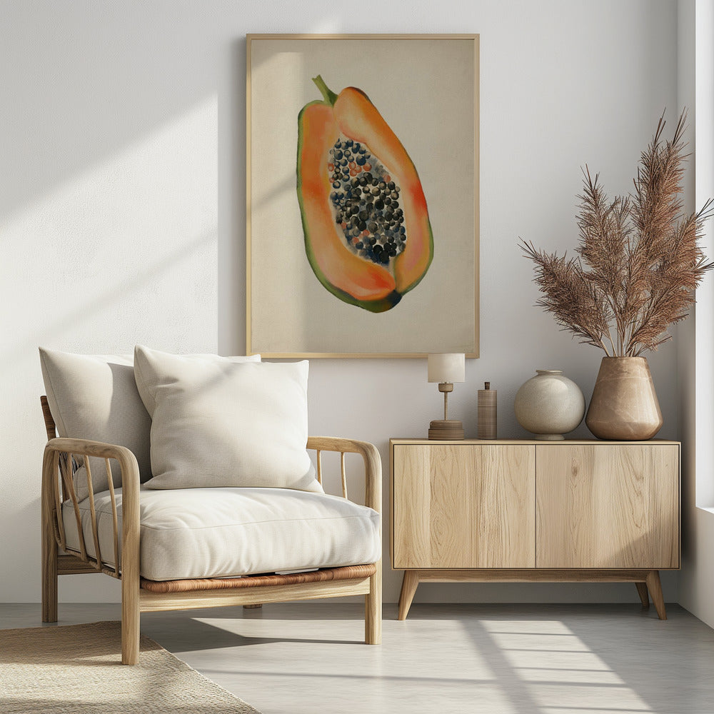 Vintage fruit- Papaya | Poster