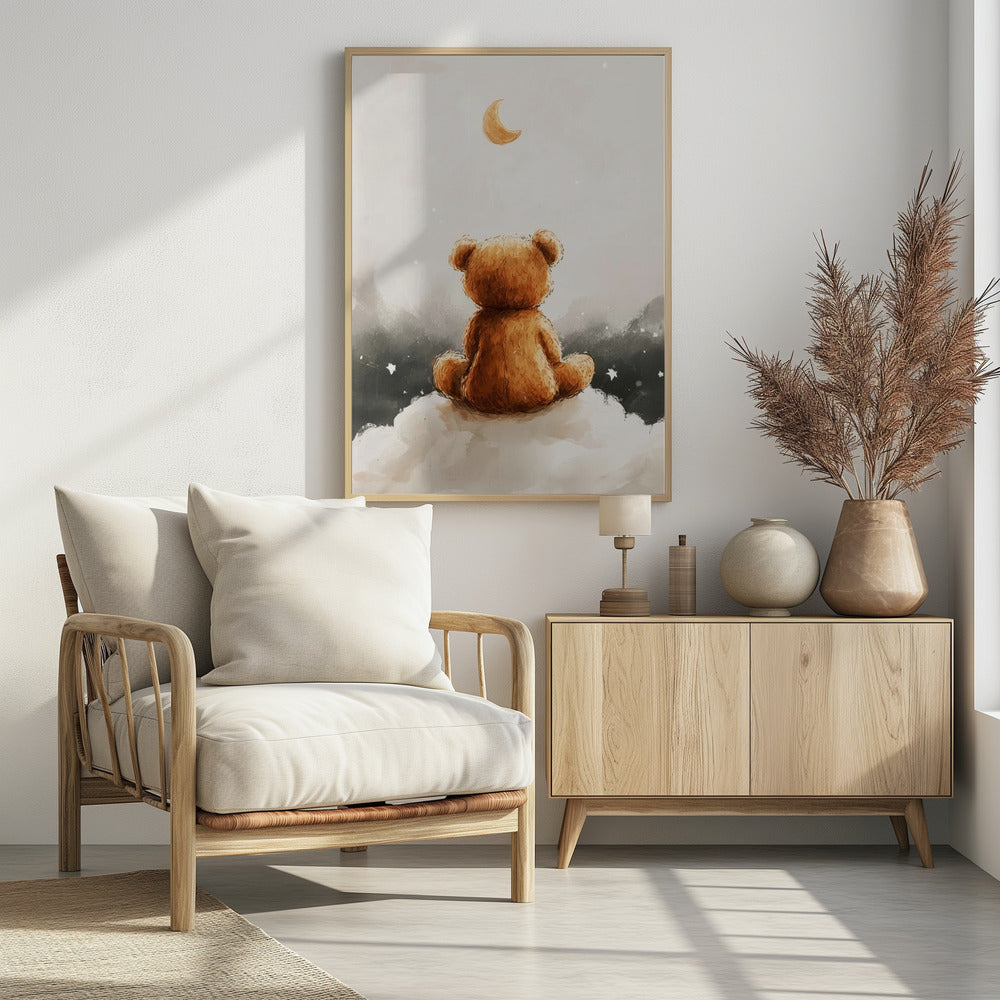Moonlit Bear Dreams | Poster