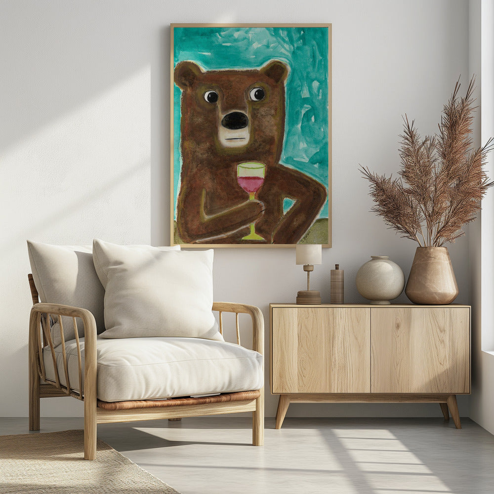 Mr. Bear at the Bar | Poster