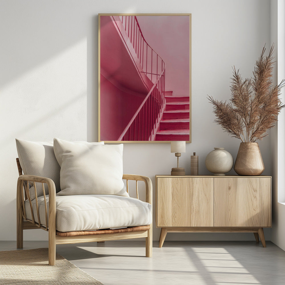 Plum Steps | Architectural Minimalism | Poster