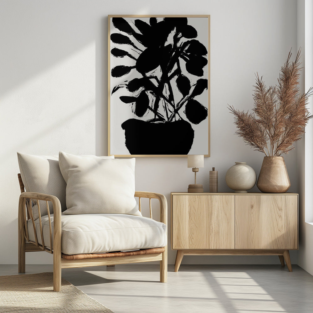 Potted Plant Silhouette No1 | Poster