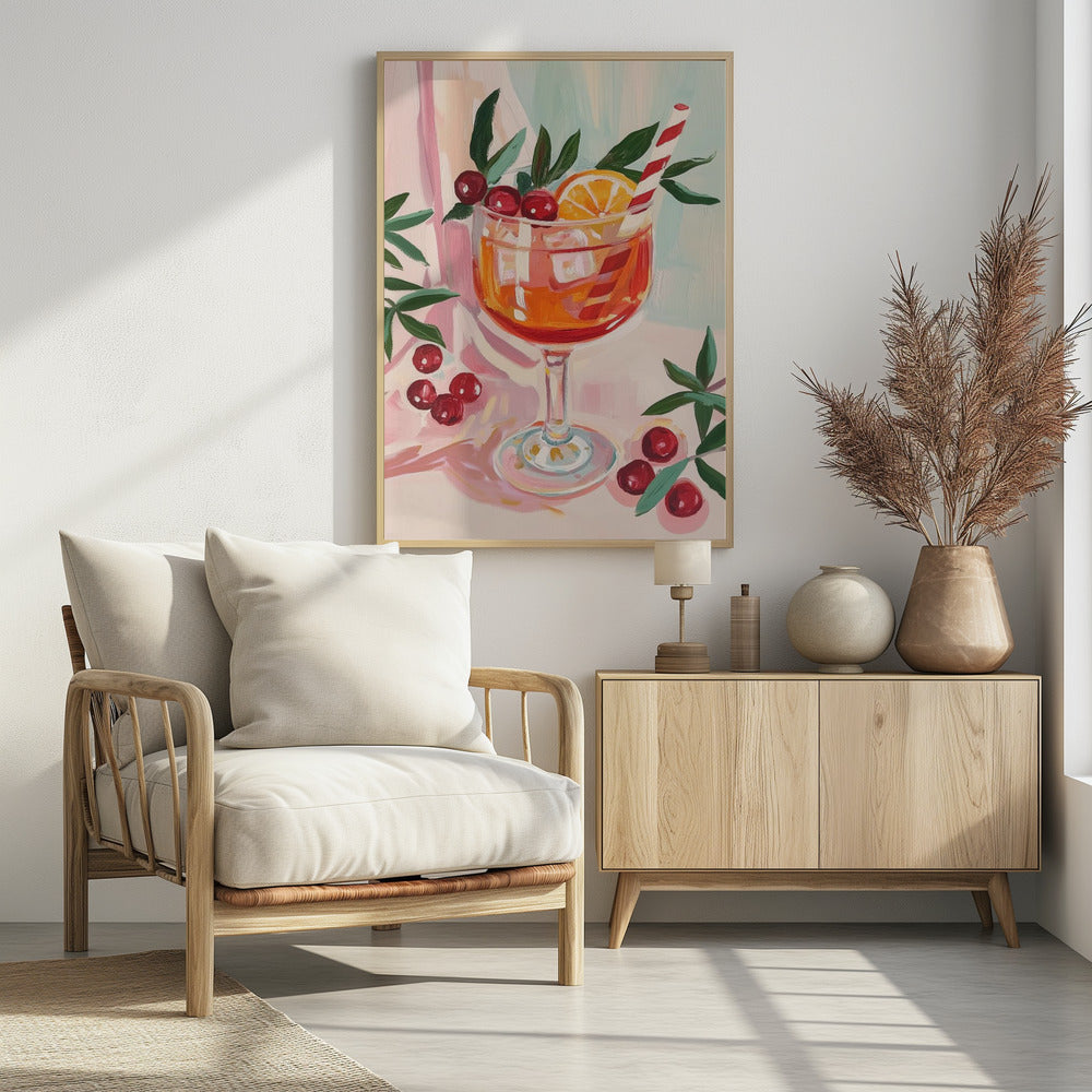 Christmas Aperol Spritz Cocktail | Poster