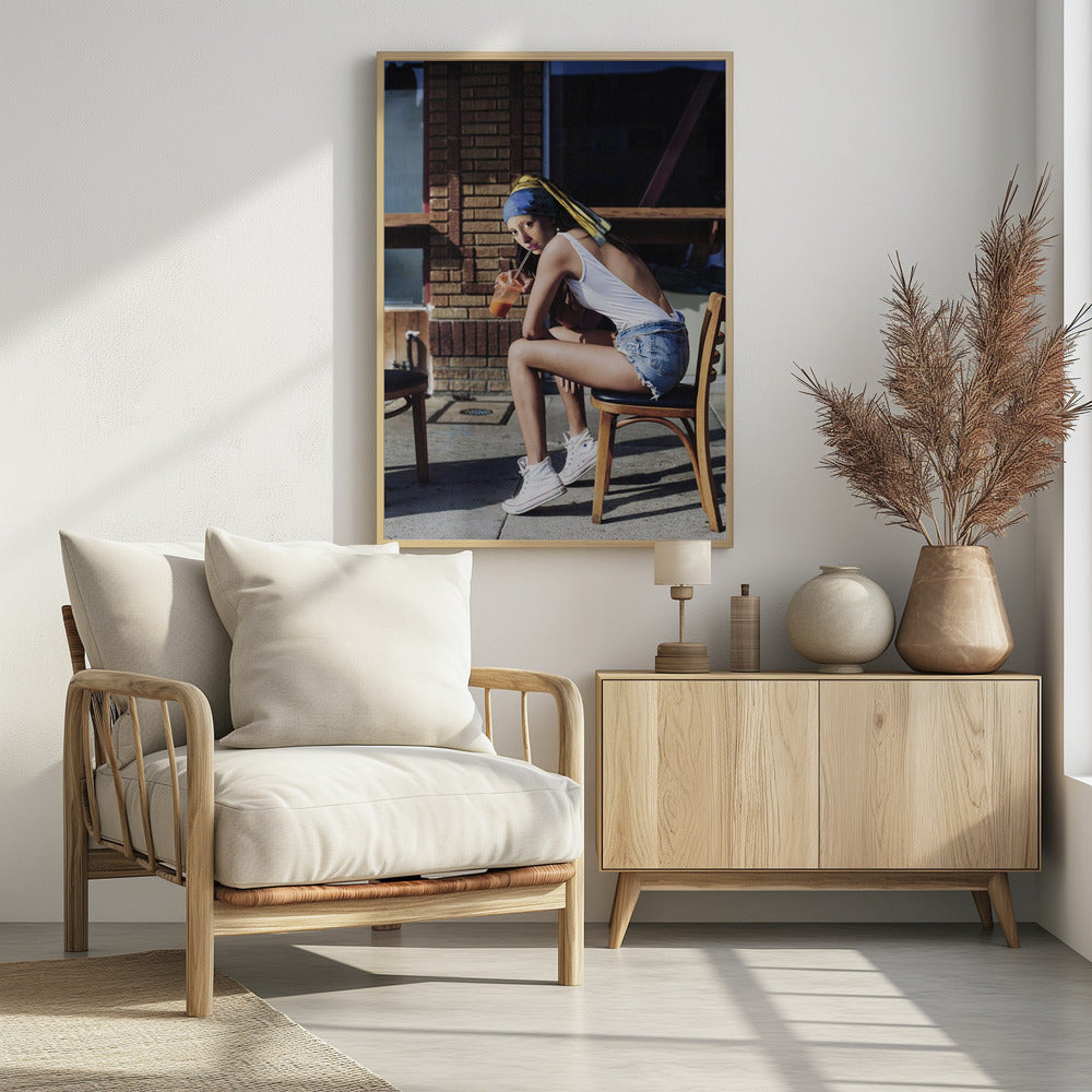 Girl With Pearl Earring Chillout Mood | Poster
