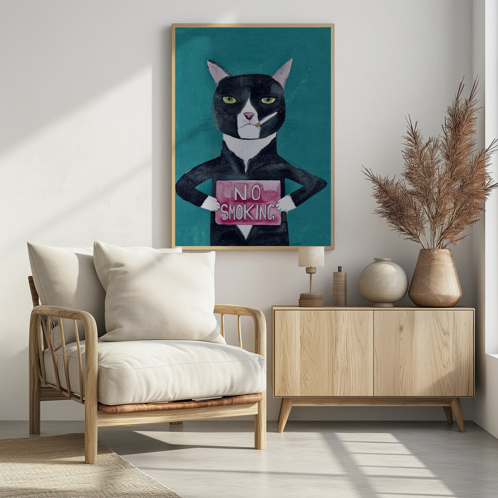 Smoking cat | Poster