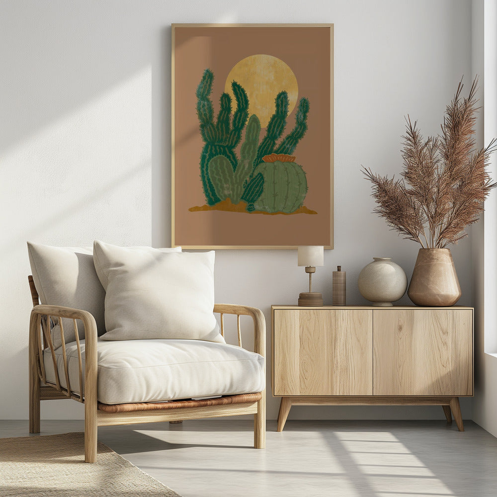 Modern Americana Cactus | Poster