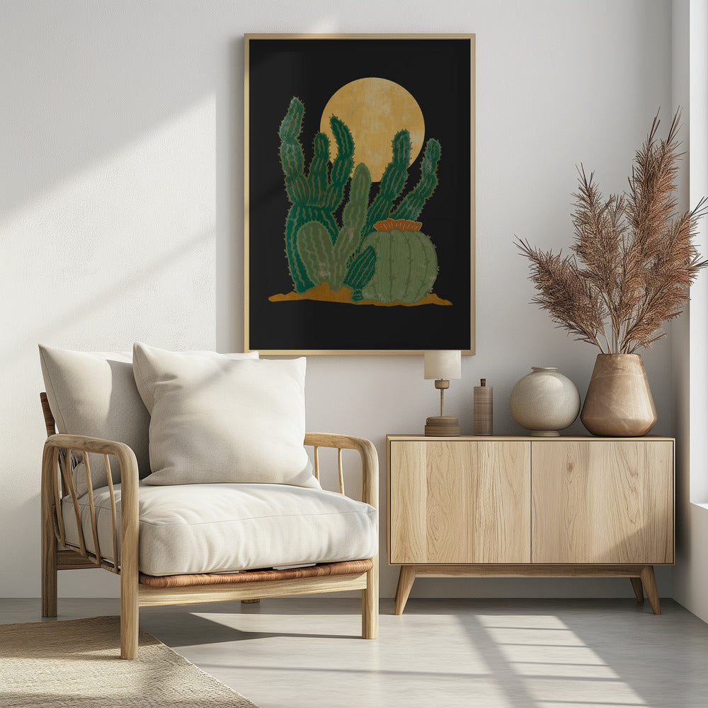 Modern Americana and Cactus | Poster