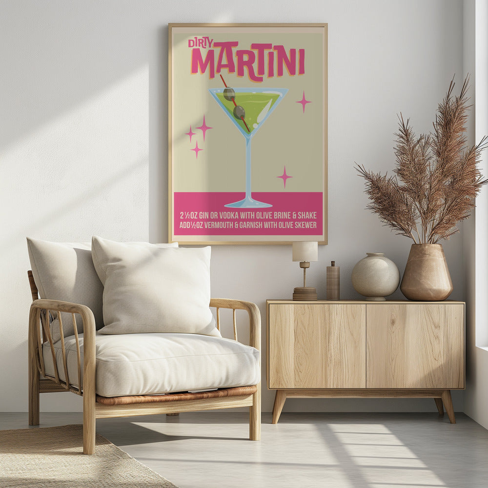 Dirty Martini Cocktail 01.png | Poster