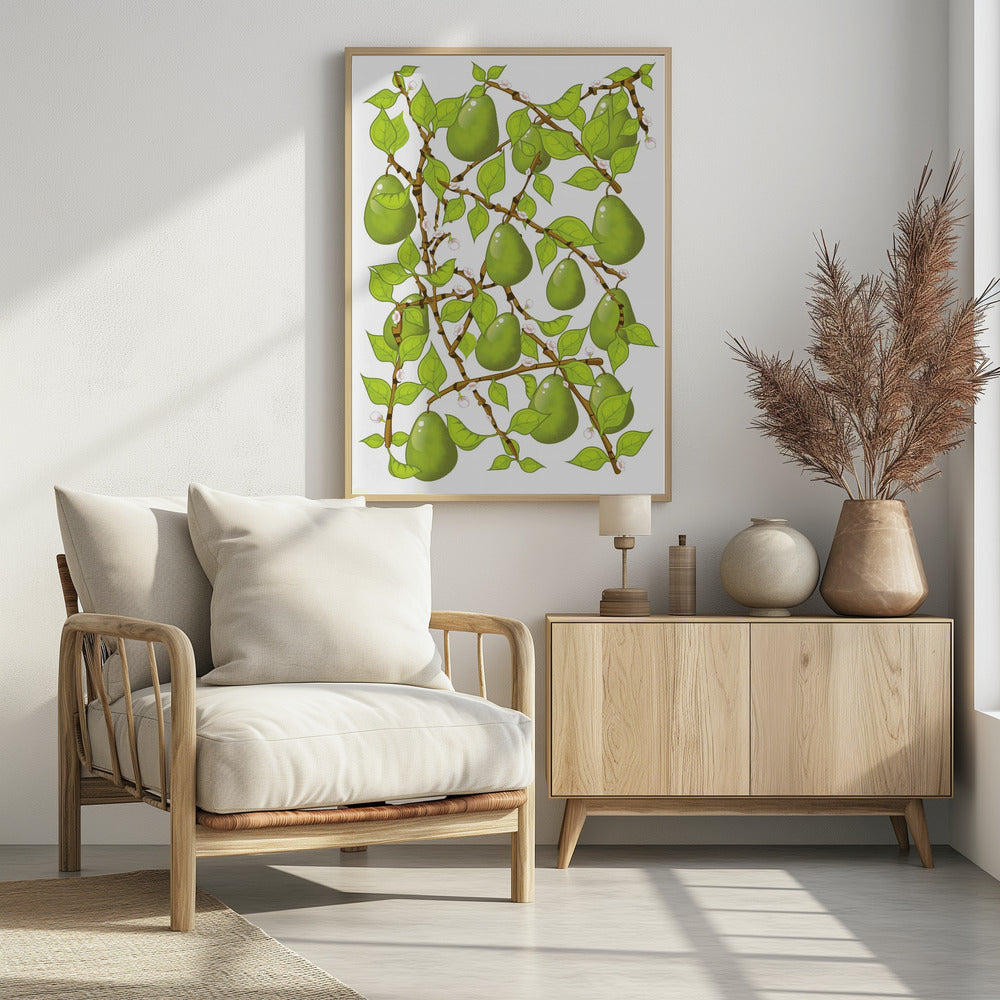 Pear Blossom Tangle | Poster