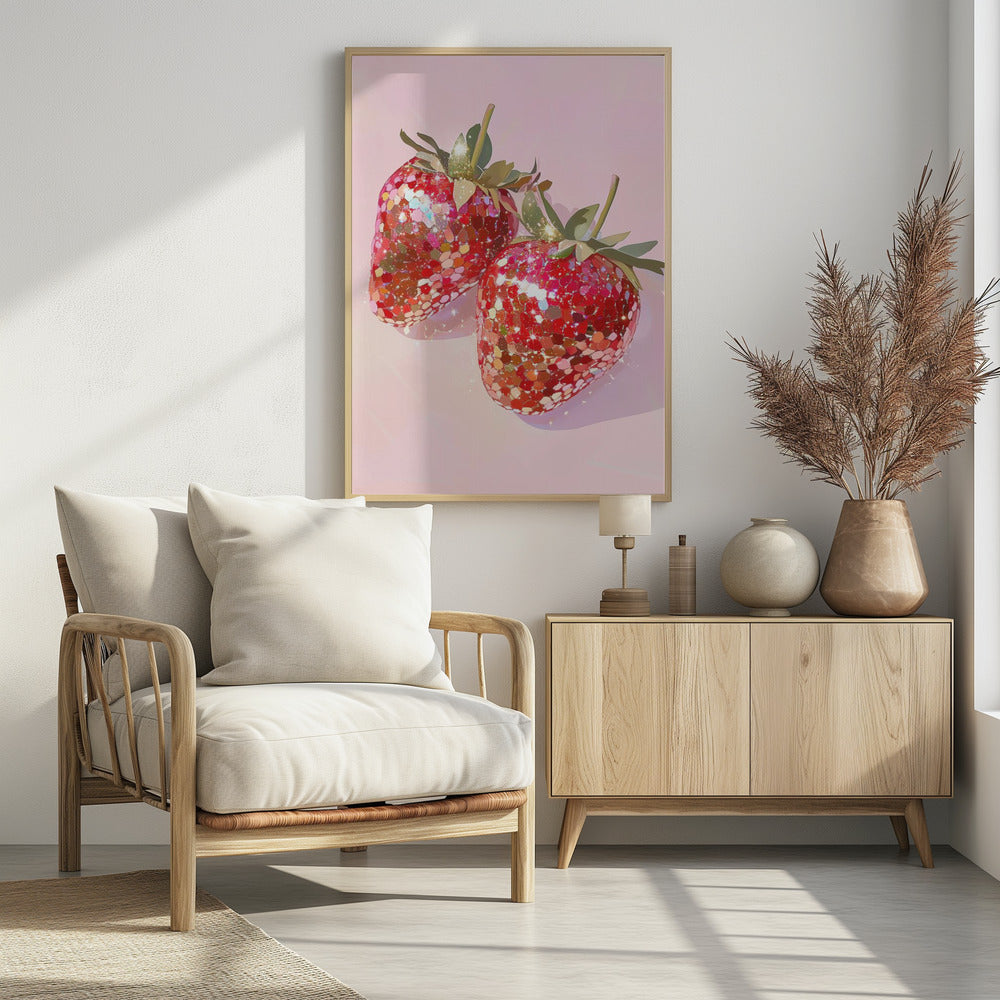 Sparkling Strawberries | Poster