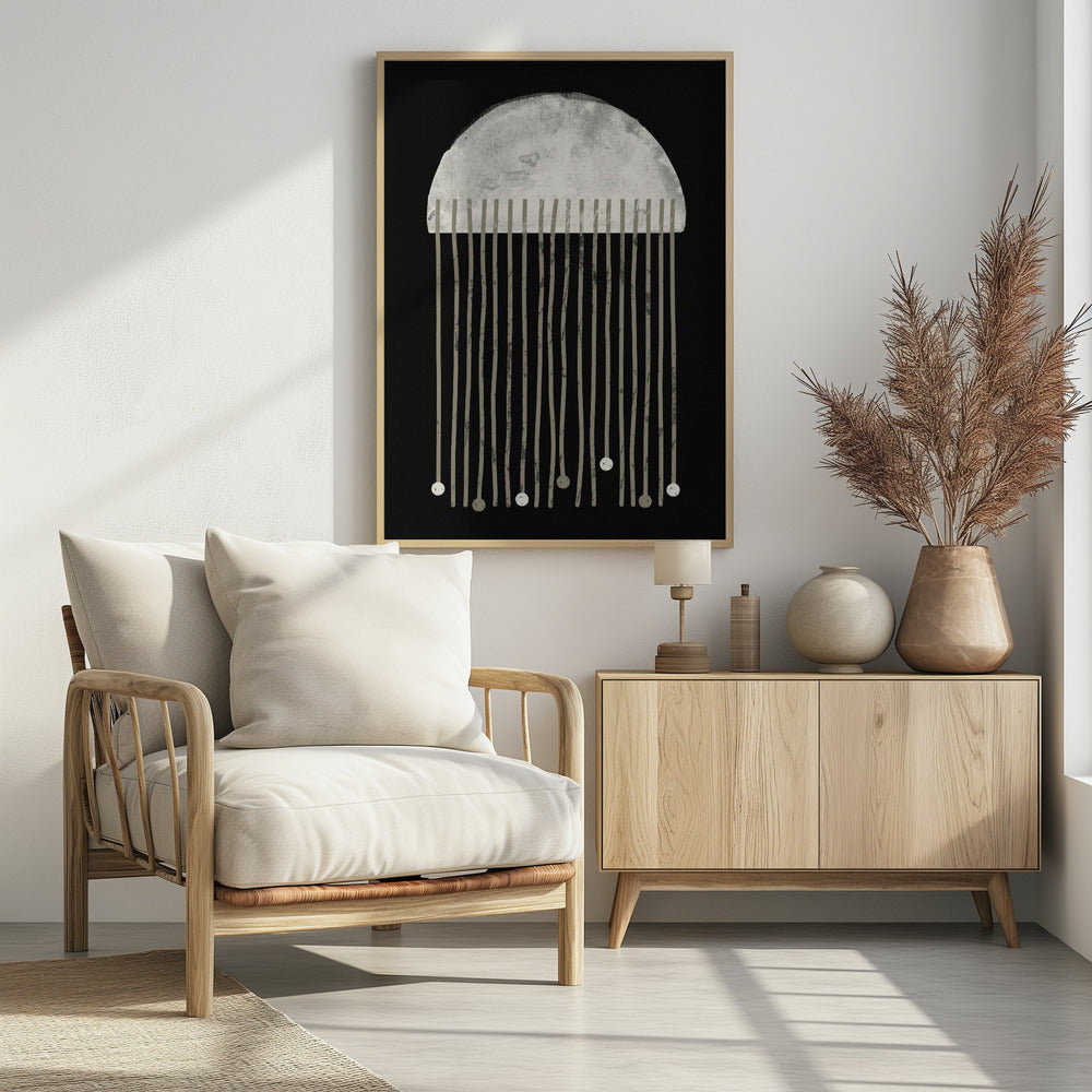 Midnight Whispers Abstraction | Poster