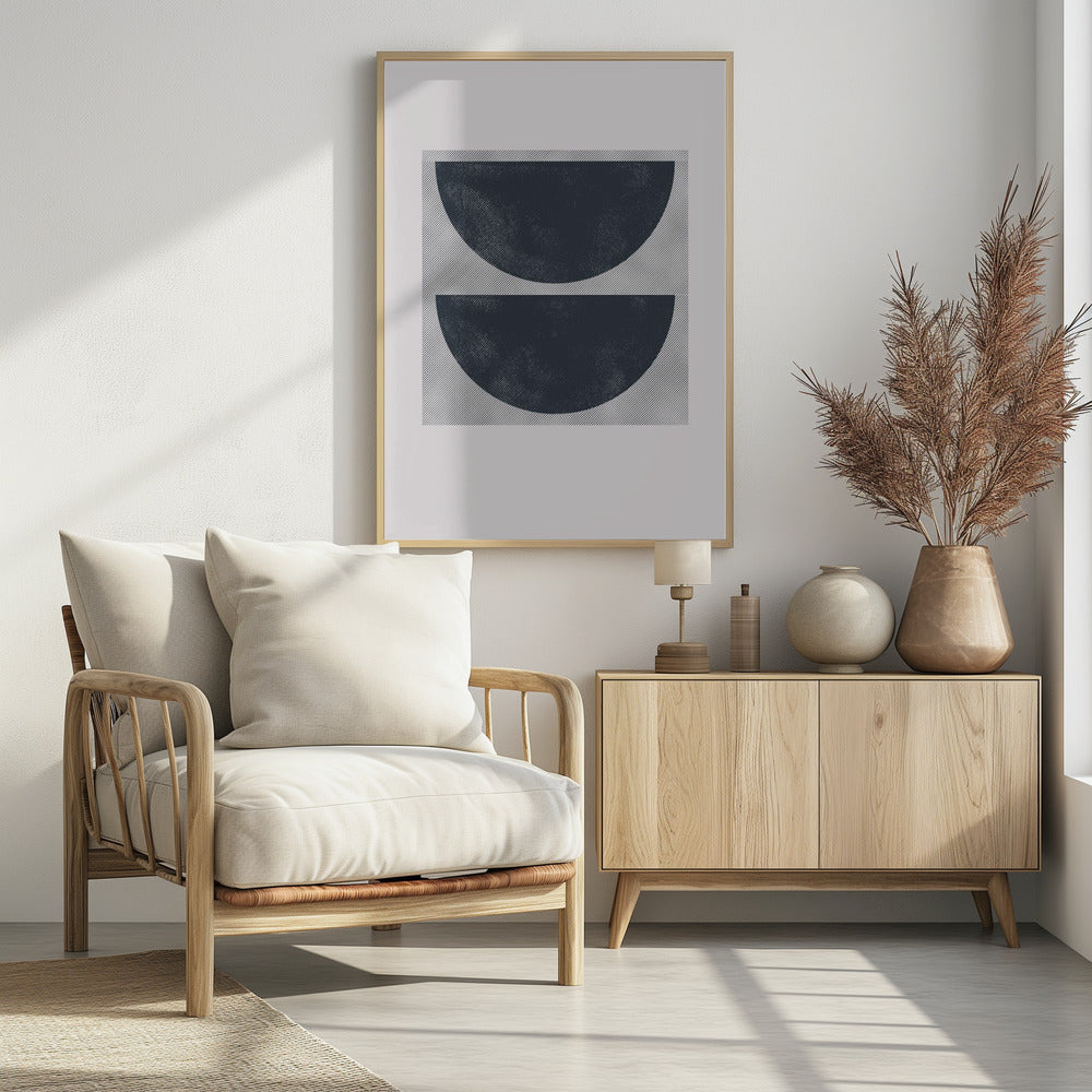 Monochrome Halves | Poster