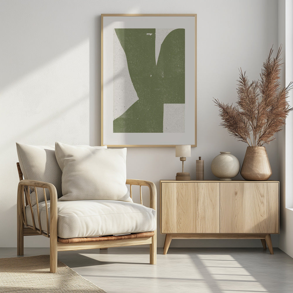 Green Abstract Form | Poster