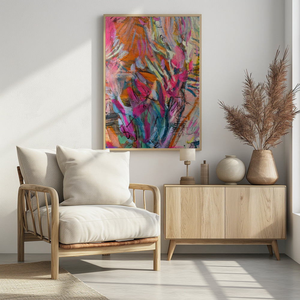 Pink abstract petals | Poster