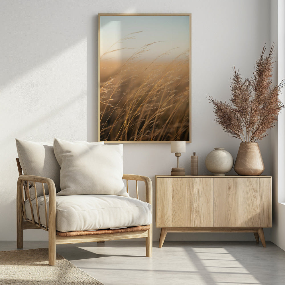 Golden Prairie Grass | Poster