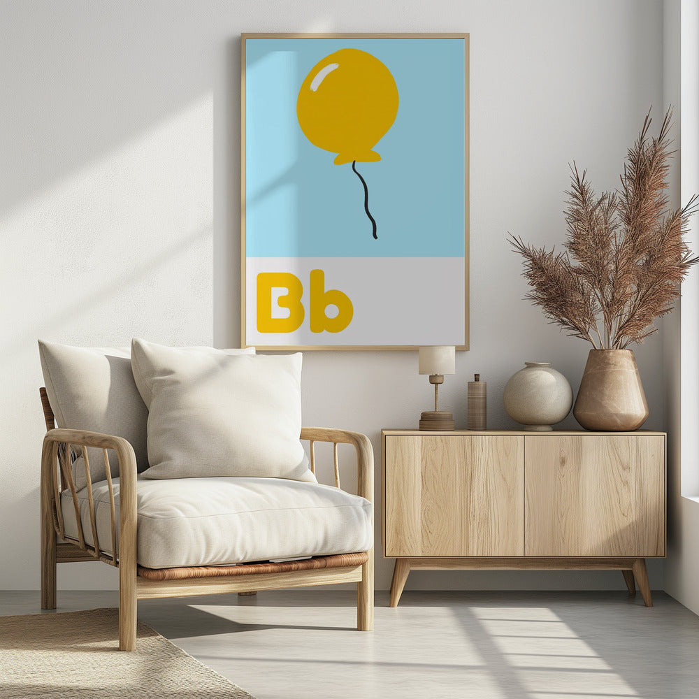 Yellow Balloon Float | Poster
