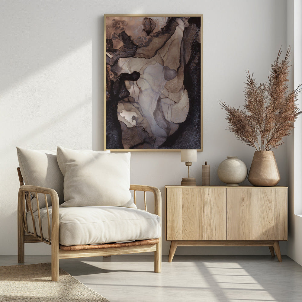 Organic Shapes in Earthy Tones | Poster