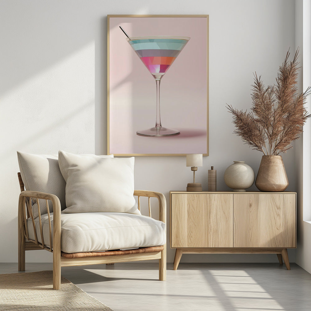 Striped Martini | Poster