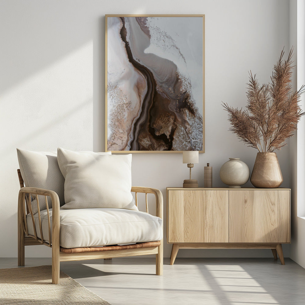 Sophisticated Browns - Earthly Currents 3 | Poster