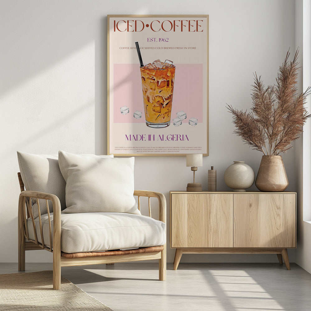 Refreshing Glass of Iced Coffee | Poster