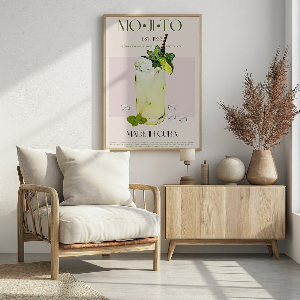 Mojito Print Cocktail | Poster