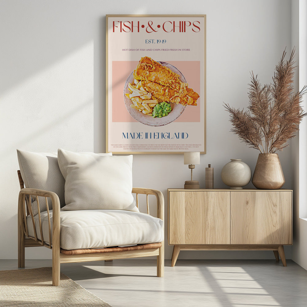 Classic Fish And Chips Dish | Poster