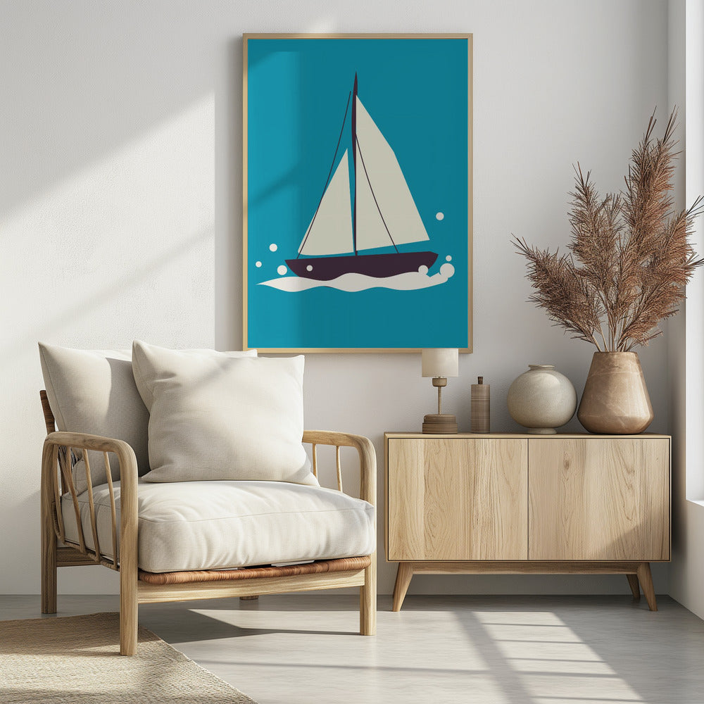 Sailboat On The Sea | Poster