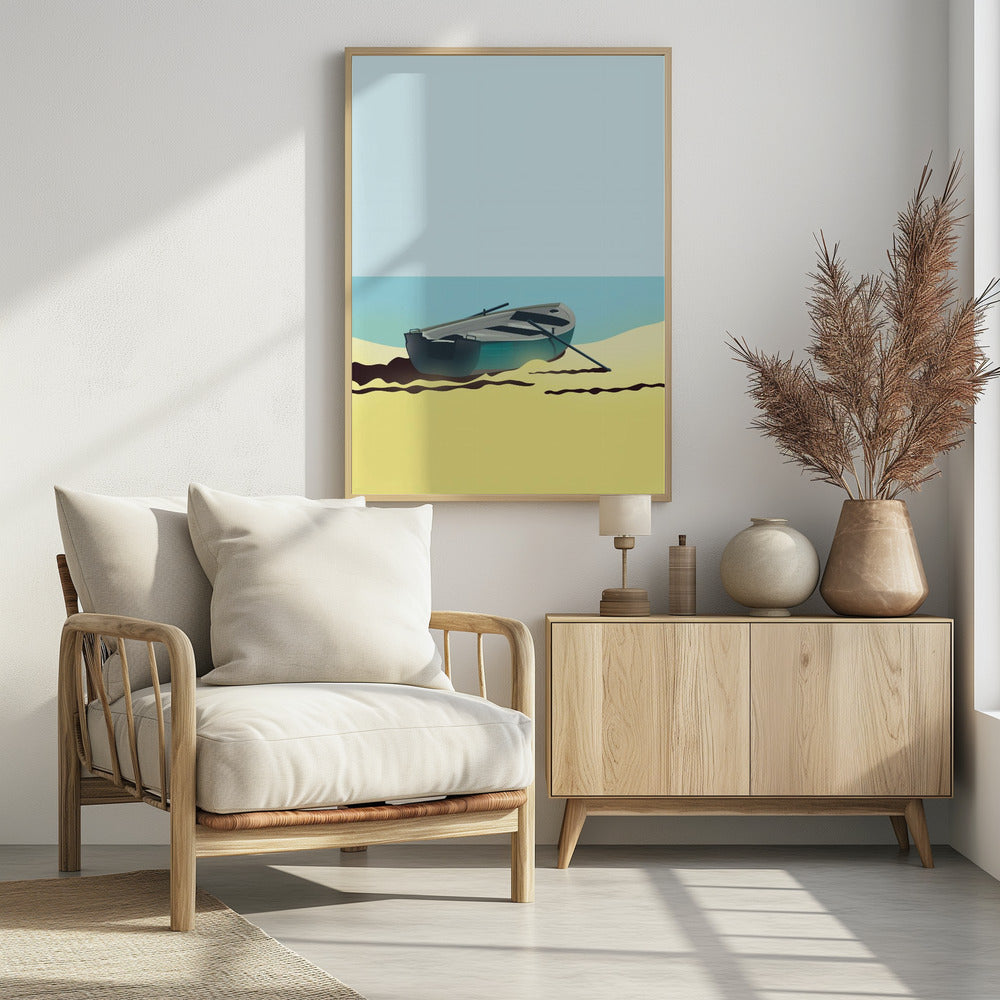 Boat on Beach | Poster